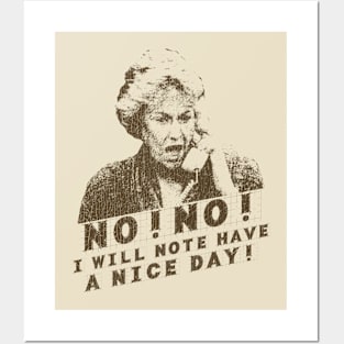 VINTAGE -   I Will Not Have a Nice Day Bea Arthur Posters and Art